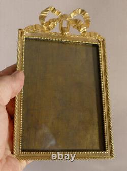 Louis XVI gilded bronze photo frame, late 19th century