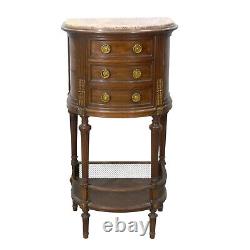 Louis XVI style mahogany bedside table from the 19th century