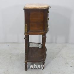 Louis XVI style mahogany bedside table from the 19th century