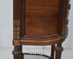 Louis XVI style mahogany bedside table from the 19th century