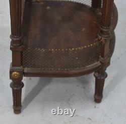 Louis XVI style mahogany bedside table from the 19th century