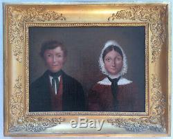 Lovely Paintings Xixth Couple Portrait Empire Restoration