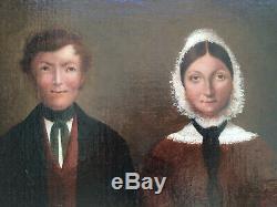 Lovely Paintings Xixth Couple Portrait Empire Restoration