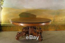 Low Oval Table Time Nineteenth Century Solid Oak