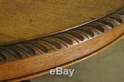 Low Oval Table Time Nineteenth Century Solid Oak