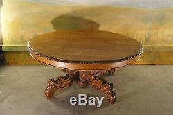 Low Oval Table Time Nineteenth Century Solid Oak