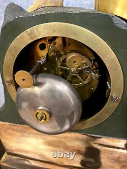 Magnificent Bronze Pendulum With Double Patina Era XIX Eme
