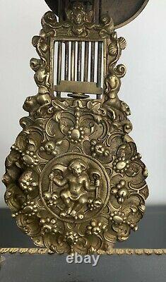 Magnificent Poetic Clock Napoleon III Era With Columns 19th