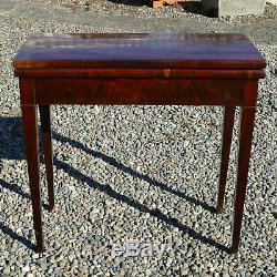 Mahogany Game Table, Restoration Period Old Nineteenth