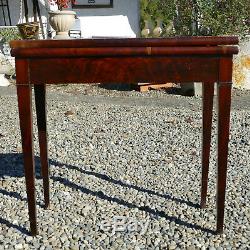 Mahogany Game Table, Restoration Period Old Nineteenth