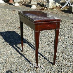 Mahogany Game Table, Restoration Period Old Nineteenth