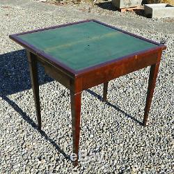 Mahogany Game Table, Restoration Period Old Nineteenth