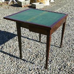 Mahogany Game Table, Restoration Period Old Nineteenth