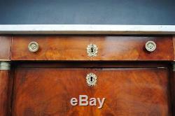 Mahogany Secretary Flamed Empire Style Xixth