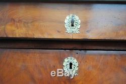 Mahogany Secretary Flamed Empire Style Xixth