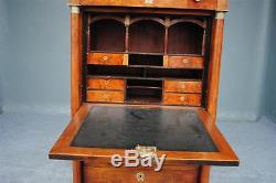 Mahogany Secretary Flamed Empire Style Xixth