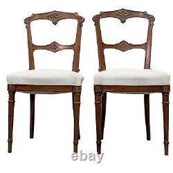 Mahogany chairs in the Louis XVI style from the 19th century