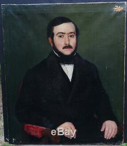 Man Portrait Epoque Louis Philippe French School Of The Nineteenth Century Hst