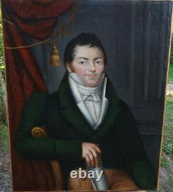 Man Portrait Time 1st Empire French School Of The Early Nineteenth Century