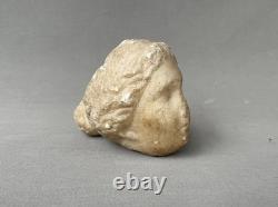 Marble or Alabaster Head, Roman Period, Archaeology, Sculpture