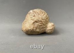 Marble or Alabaster Head, Roman Period, Archaeology, Sculpture