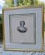Marie Antoinette, Engraving In Her Gilded Wooden Frame. Late 19th Century.