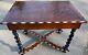 Marquetry Louis Xiii Style Table From The 19th Century