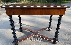 Marquetry Louis XIII Style Table from the 19th Century