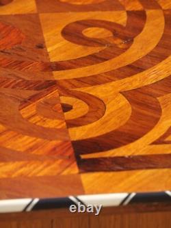 Marquetry bureau table in the Louis XIII style, 19th century   
<br/>

