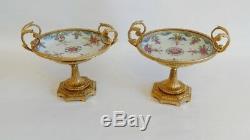 Master Porcelain Cups Mounted Gilt Bronze, Time XIX