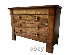 Master's Commode Furniture Miniature Style Empire Companion Epoque XIX Ème