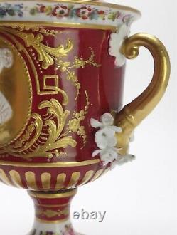 Medicis Vase In Paris Porcelain 19th Century