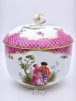 Meissen Porcelain Pot Sugar Nineteenth Time