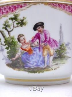 Meissen Porcelain Pot Sugar Nineteenth Time