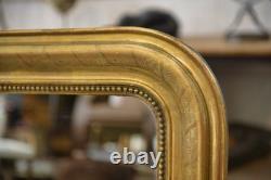 Mercury mirror, Louis Philippe period, gilded with gold leaf, 19th century