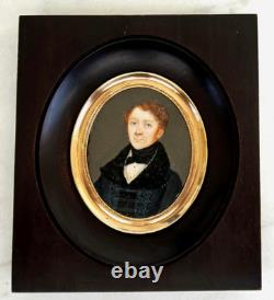 Miniature Portrait of a Gentleman of Quality from the First Empire Period, Early 19th Century