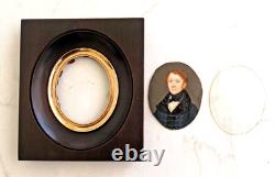 Miniature Portrait of a Gentleman of Quality from the First Empire Period, Early 19th Century
