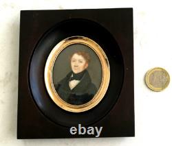 Miniature Portrait of a Gentleman of Quality from the First Empire Period, Early 19th Century