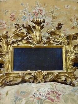 Mirror Frame of Italian Rococo Style Gilt Wood Painting from the 19th Century