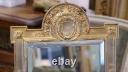 Mirror From Toilet To Poser Golden Bronze Style Louis Xvi, Era Xixth