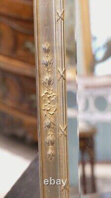 Mirror From Toilet To Poser Golden Bronze Style Louis Xvi, Era Xixth