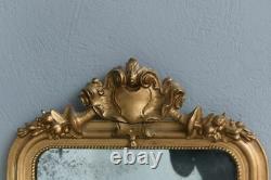 Mirror Gilded Stucco Period Louis Philippe 19th