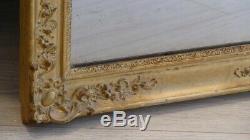 Mirror In Wood And Stucco Gilded, Restoration Period, Mercury Ice, Early XIX Èm