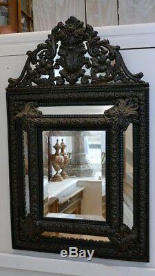 Mirror Parecloses Napoleon III Blackened Wood And Brass, Time XIX