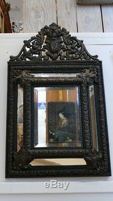 Mirror Parecloses Napoleon III Blackened Wood And Brass, Time XIX