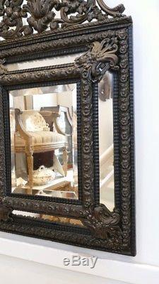 Mirror Parecloses Napoleon III Blackened Wood And Brass, Time XIX