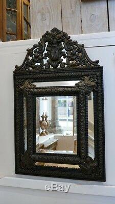 Mirror Parecloses Napoleon III Blackened Wood And Brass, Time XIX