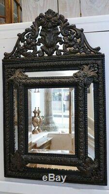 Mirror Parecloses Napoleon III Blackened Wood And Brass, Time XIX