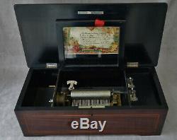 Music Box Type Cartel Six Airs Casket Wood Period End XIX Century
