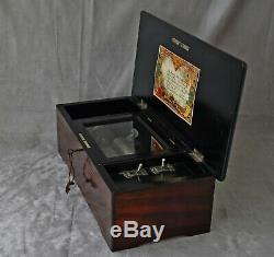 Music Box Type Cartel Six Airs Casket Wood Period End XIX Century